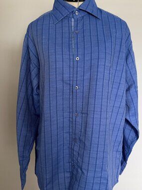 Haggar Reversible men`s fashionable Shirt blue size M